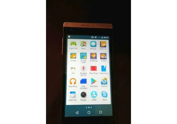 Positivo selfie dourado com Android 5.0 8 giga câmera selfie 8.0