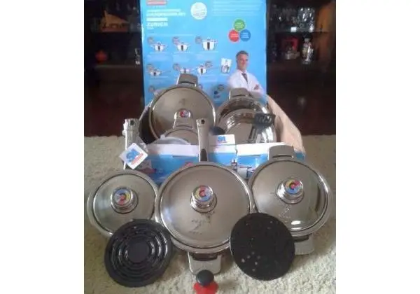 Jogo De Panelas Sameellihos Sa Aço Inox Top 19 Pcs