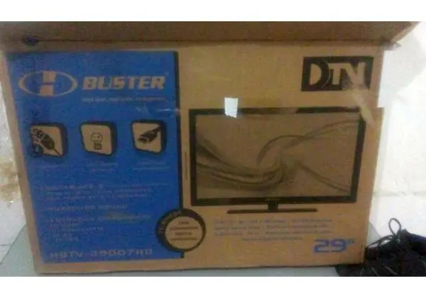 Tv 29 fina lcd hbuster conversor integrado hdmi semi nova ac note