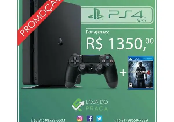 Ps4 lacrado mais jogo