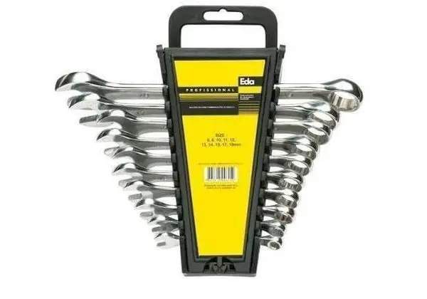 Kit Jogo Chave Combinada Cromo Vanadium 12pçs 6 A 22 Eda 8ax