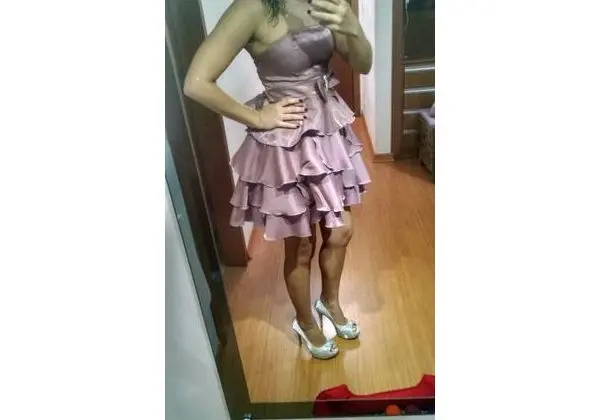 Vestido curto de festa