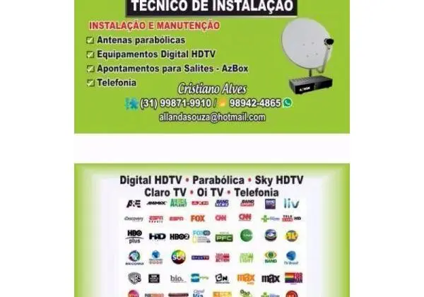 Instalador Antenista e Receptores BH