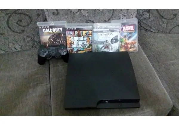 Ps3 slim com 13 jogos e uma manete original em perfeito estado 320g