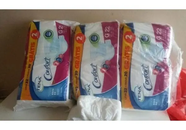 Fraldas geriátricas com 22 fraldas ainda ganha 3 a mais