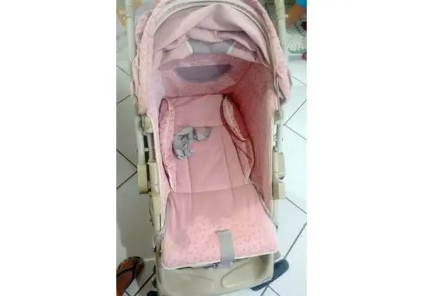 Carrinho de bebê burigotto classe 1 rosa