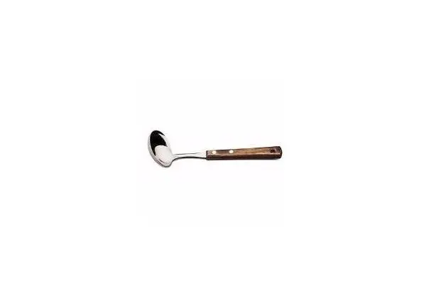 Concha Grande Funda Inox Com Cabo De Madeira - N° 3