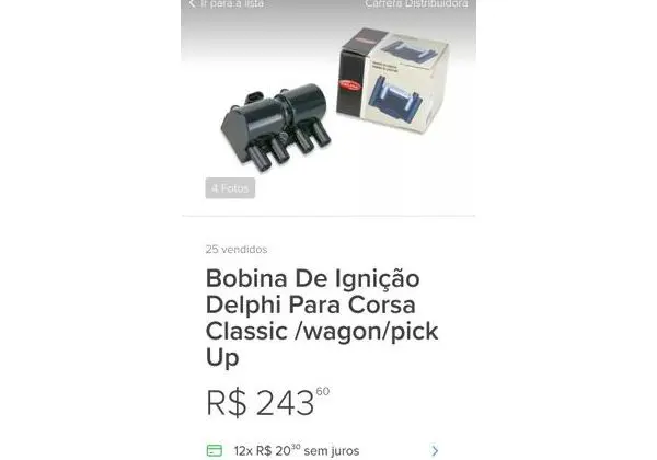Bobina Ignição Delphi