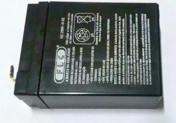 Bateria FLC Recarregável e Selada 6v, 3.5ah