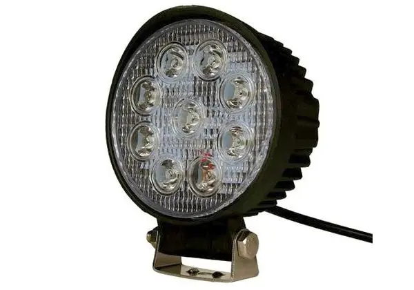 Farol de Milha com Led Redondo 27W 12/24Vdc