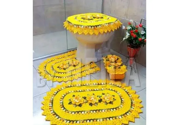 Jogo de Banheiro Crochê PROMOÇÃO APROVEITE