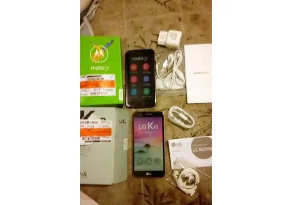 Moto g5 e lg k10 novo