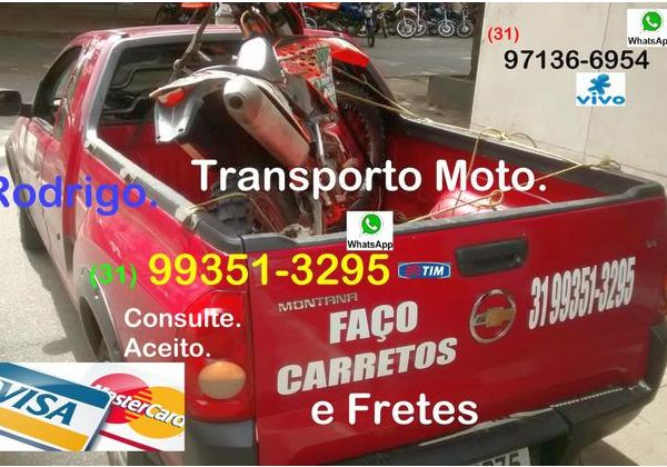 Transporto Moto. Transporto Geladeiras- Carretos- Fretes