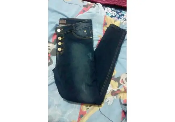 Calça cós alto