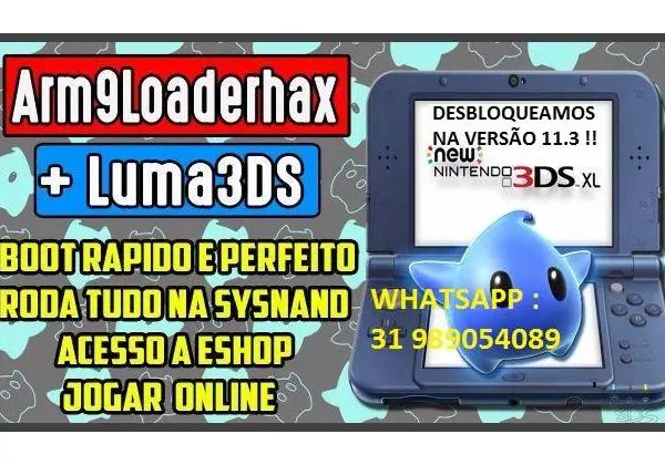 Desbloqueio para Nintendo 2ds / 3ds/ New 3ds