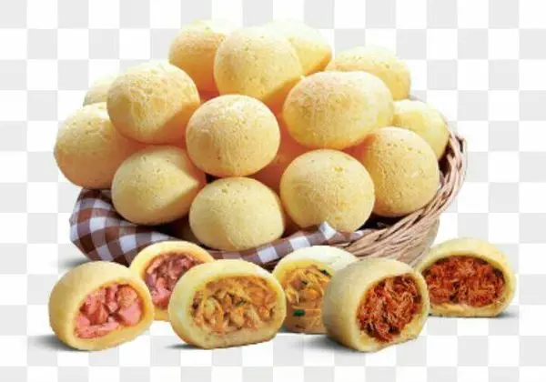 Pão de queijo recheado congelado