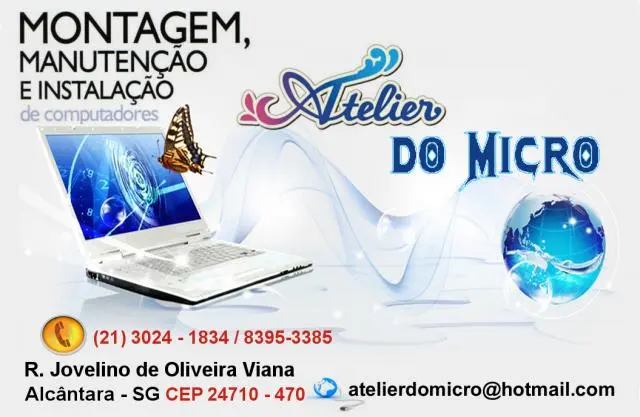 Atelier do Micro - informática, niterói, SG, Itaboraí, Manutenção de Computadores, Rede