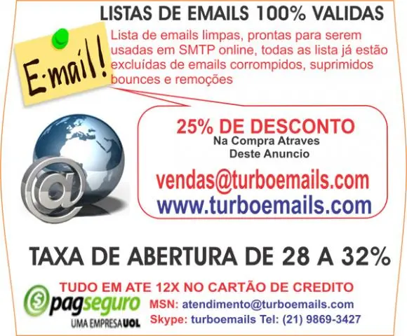 Listas de Emails, Mala Direta, Campanhas de Email Marketing
