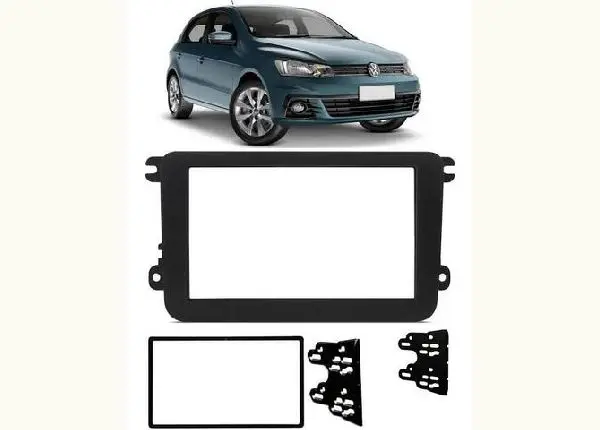 Moldura Painel 2 Din Dvd Vw Gol G7