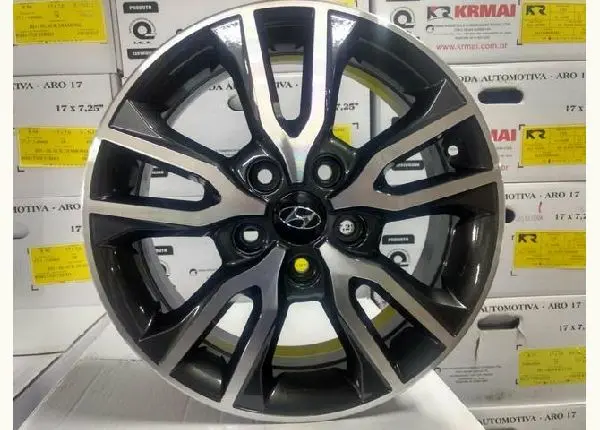 Roda aro 16 Creta Grafite com diamantado Hyundai 5X114 jogo novo com Inmetro e Garantia