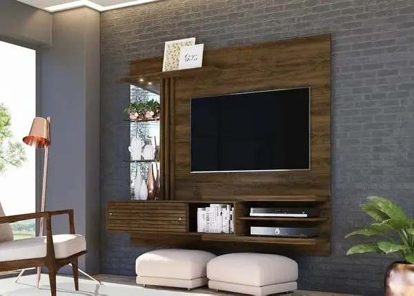 Painel Bancada Suspensa Para Tv 55 Polegadas Frizz Madetec