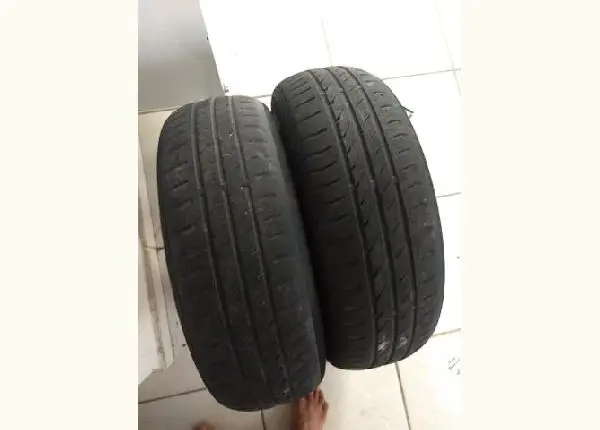 O par de pneus aro 14 continental 175/65 100$