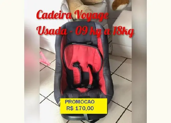 Cadeirinha Automotiva reclinavel. Voyage.