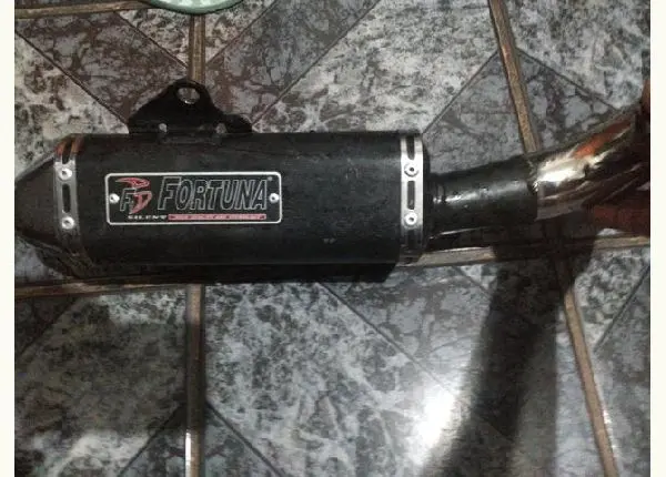 Ponteira de escapamento fortuna para motos 125cc