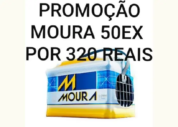 Bateria Moura 60ah PROMOÇÃO 340 Reais