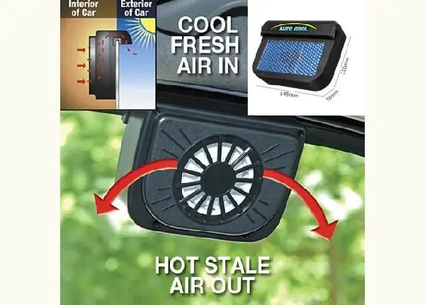 Ventilador Solar de Carro