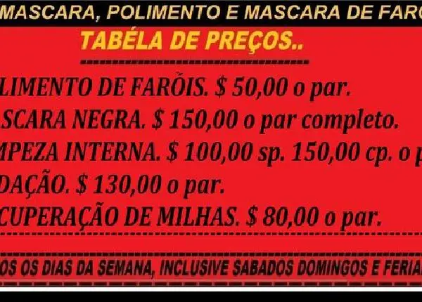 Polimascara Faróis