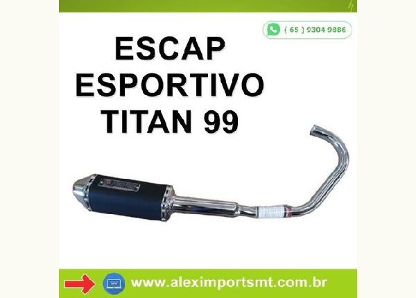 Escapamento F1 Mini Tri Fortuna Cg 125 Titan 96 A 99 - Alex Imports Mt