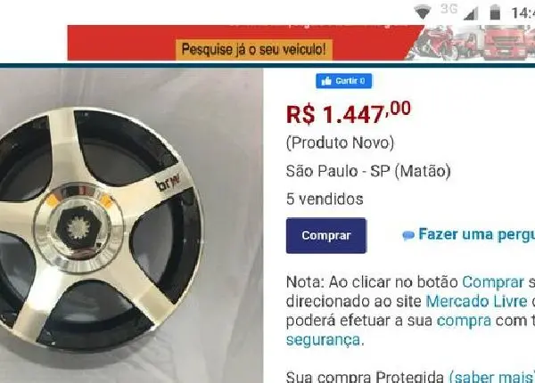 Rodas aro 14 R$ 600.00