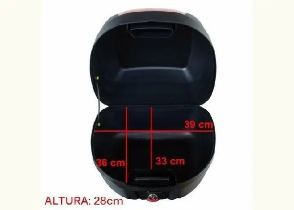 Bau para moto 28 litros novo a pronta entrega
