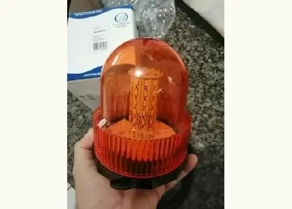 Sinalizador visual GIROLED Giroflex laranja 40 LEDS 12V e 24V