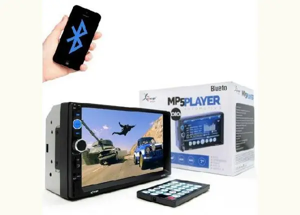 Dvd Player Carro Multimidia Bluetooth Touch Usb 2din Fm Top