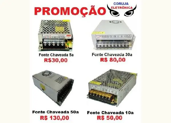 Fonte Chaveada de 5, 10, 30, e 50a ? Leia o Anúncio F. 98876.3162
