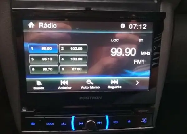 Rádio DVD automotivo c/controle