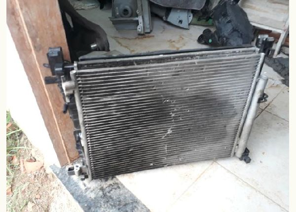 Kit radiador condensador ventoinha resistência renault sandero logan 2014 a 2020 eletro