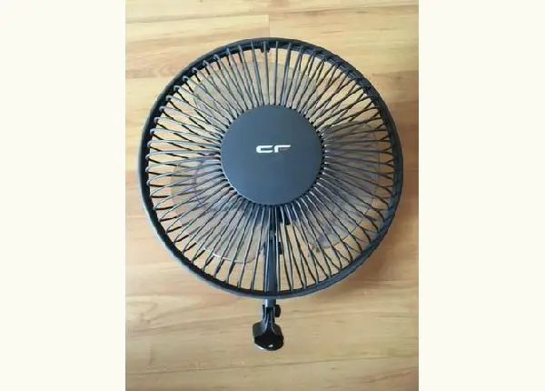 Mini Ventilador Automotivo giratório 12V 8 Pol 20 cm Caminhão Carro Trailer
