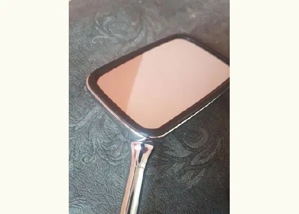 Retrovisor cb300 cromado original com porcas cromadas originais