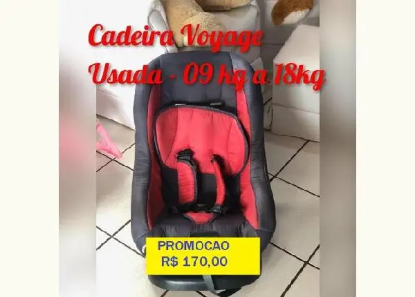 Cadeirinha seminova Linda para Carro
