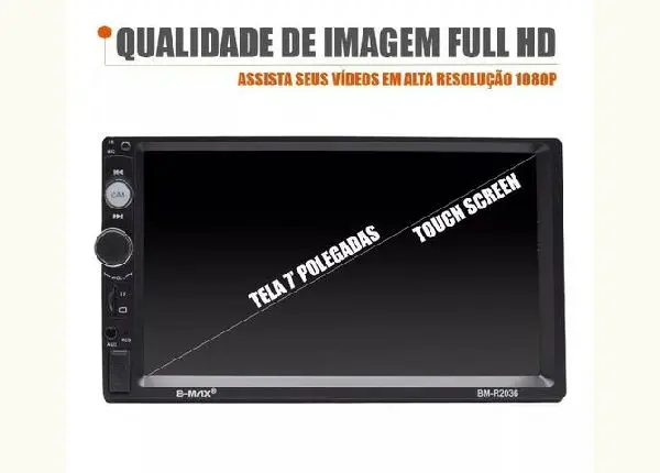 Central Multimidia 2din Mp5 Fm Usb Espelhamento Usb Android