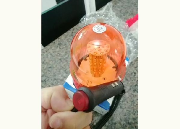 Sinalizador visual GIROLED Giroflex laranja 40 LEDS 12V e 24V