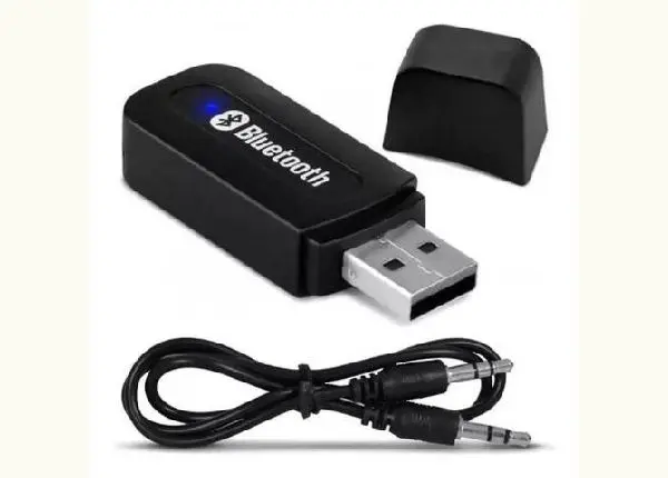 Receptor Bluetooth Áudio Stereo Usb P2 Adaptador Som Aux