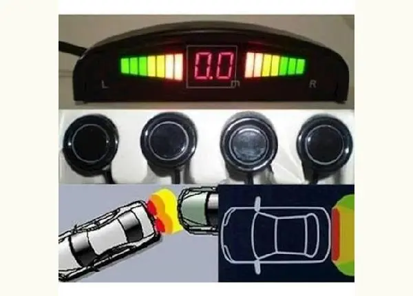 Sensor De Estacionamento Ré 4 Sensores Display Led Sinal Sonoro