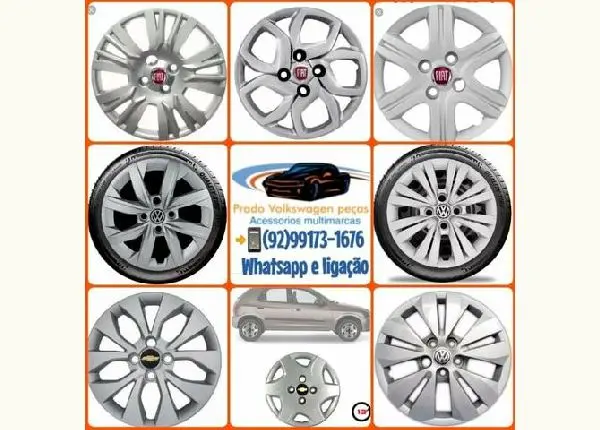 Calotas aro 13 14 e 15 Fiat palio celta corsa fox argo mini Gol Voyage e saveiro G6 G7 G8