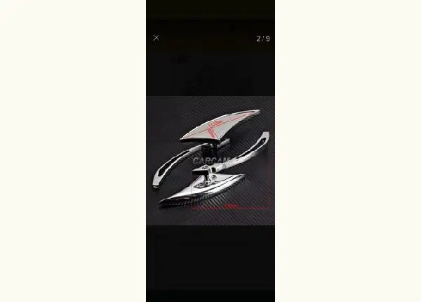 Espelho Retrovisor Folha Para Harley Ou Moto Custom
