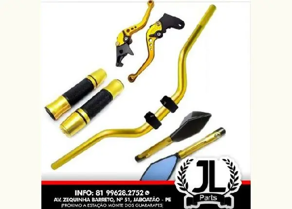 Kit importado Retrovisor manete manopla e guidon Importados rizoma spencer Tomok JL Parts
