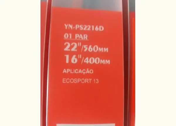 Palheta específicas EcoSport 13